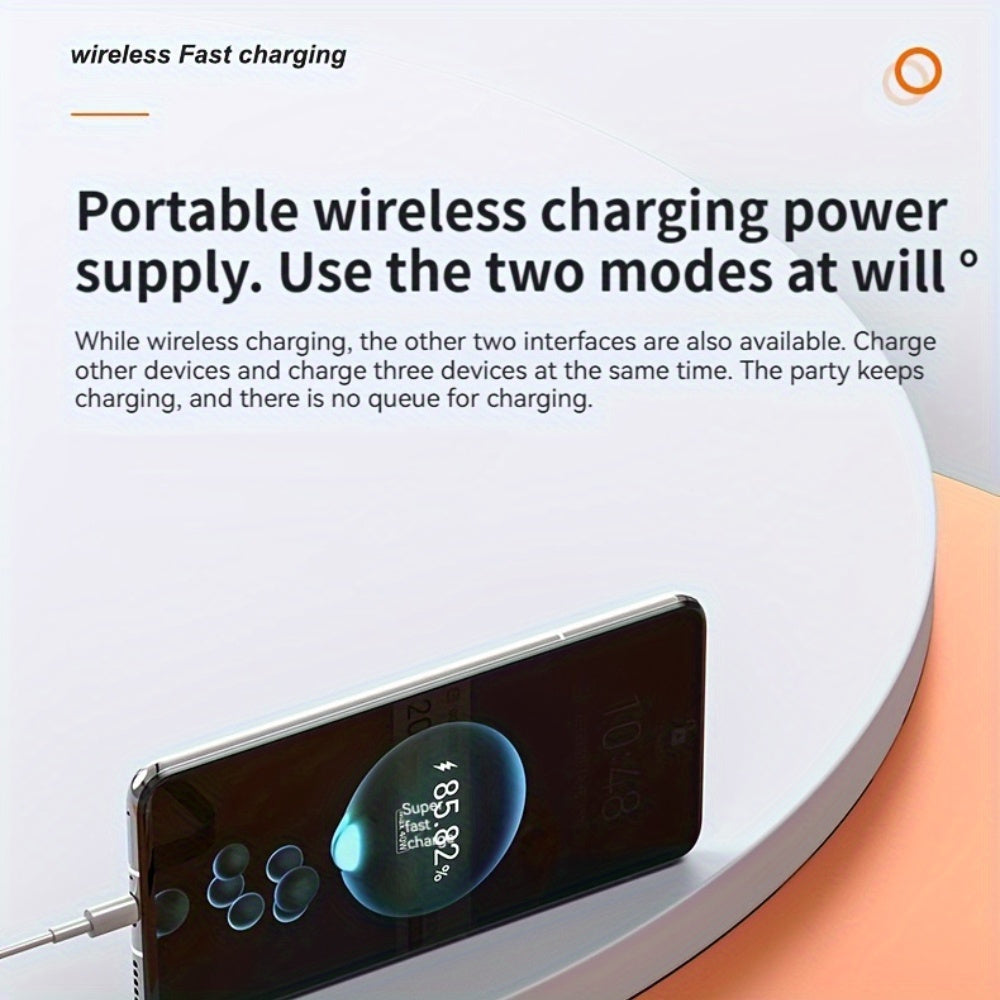 Ultra-Thin Magnetic Power Bank, 12900mAh Wireless Portable Charger, Wired 20W Fast Charging Battery Pack, Compatible with Magsafe, for iPhone 17/16/15/14/13/12 Series for SamSung for Android, Comes with USB C Charging Cable