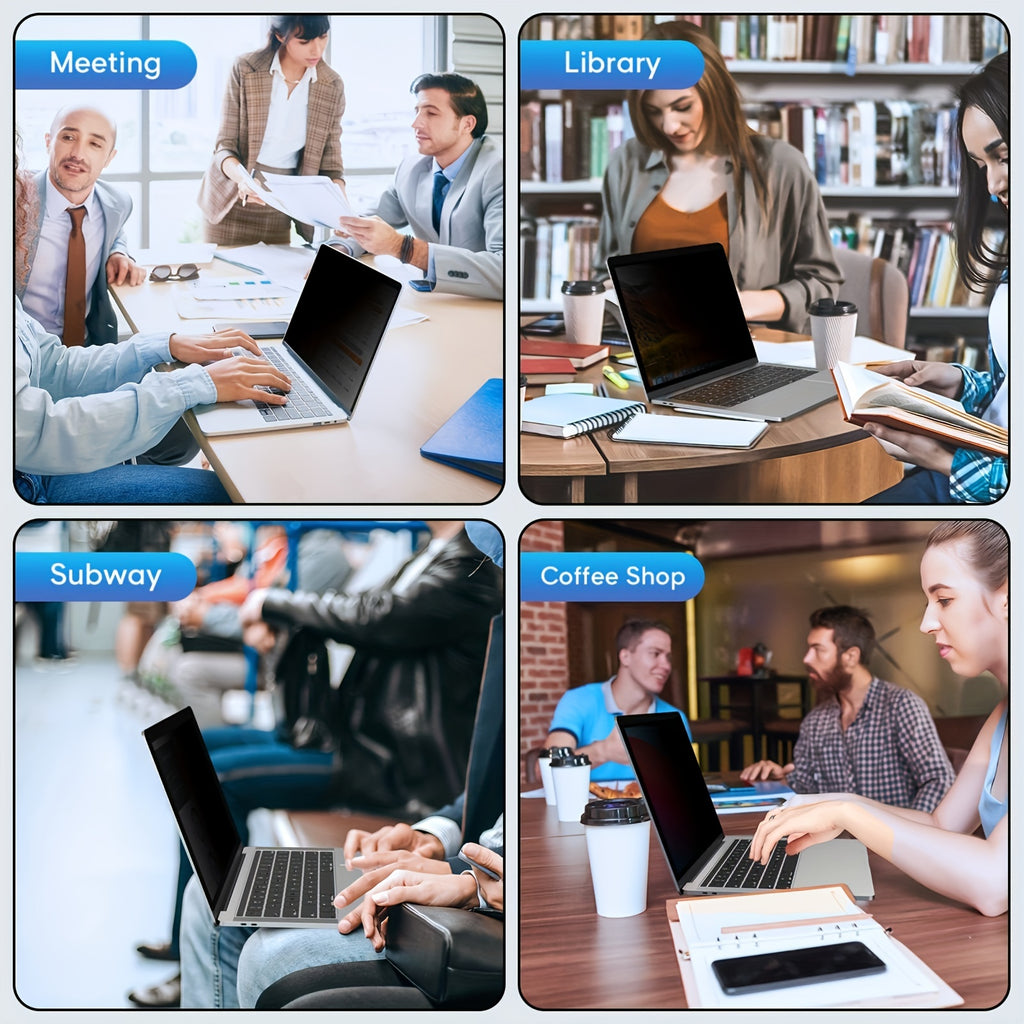 Privacy Screen Protector That Blocks Blue Light for Macbook Air 13.3" (2018-2021) And Pro 13.3" (2016-2022) - Reduces Glare, Alleviates Eye Strain, And Features a Multi-Layer Protective Film