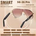 New Smart Audio Glasses with Stereo Sound Quality, Touch Control Adjustment, Clear Call Quality, Intelligent Noise Reduction, Type-c Charging, Rechargeable Battery, Ultra-long Standby Time, Fashionable And Stylish, Suitable for Travel
