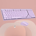 Wireless Mechanical Keyboard Feel 98 Keys Full-Size Keyboard And Mouse Set Gaming Office External Keyboard Mouse Bass Mechanical Feel Business Office Soft Sound Not Noisy Keyboard Mouse, Easter Gifts, Ramadan Gifts, Birthday Gifts, Christmas Gifts, New Ye
