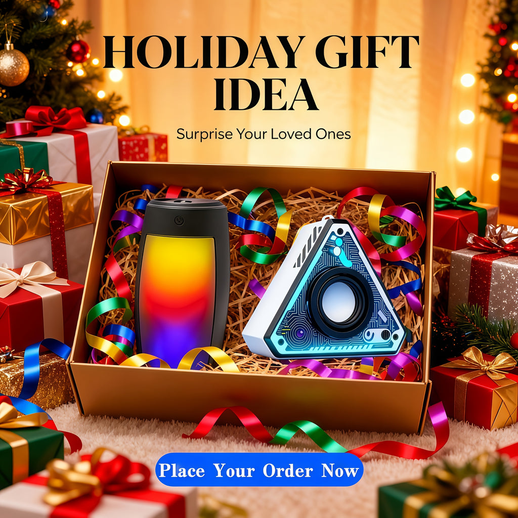[Portable Outdoor Speaker] 1/2/3pcs 2026 All New Multiple Styles Cinema Subwoofer Outdoor Rechargeable Wireless Speakers, Triangular Shape Audio System, Portable Radio Speaker, Wireless Small Stereo Wireless Speaker With HD Sound, Portable Outdoor Loud St