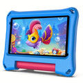 [Android 13, Portable] PRITOM Android 13 Kids Tablet Portable 7-Inch with Silicone Case, 4GB (2GB+2GB Expansion) RAM, 32GB ROM, Supports 1TB Expansion, Dual Wifi, Education, Parental Control, Tablet with Silicone Case, Quad-Core Processor, HD IPS Screen,