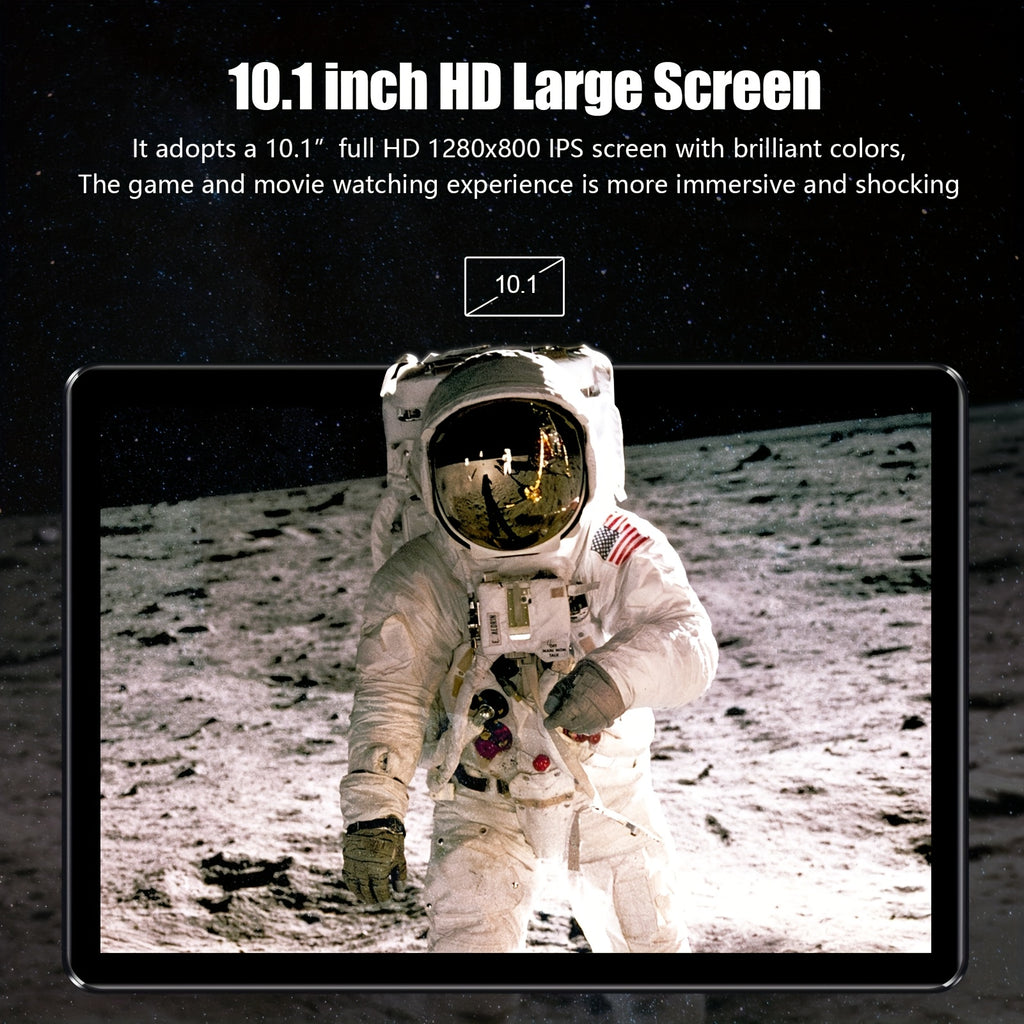 [Android 2-in-1 Tablet] Android 2-in-1 Tablet, 10. 1-inch, Running the Latest Android 15 System, 32GB Storage Expandable up to 1TB, 8GB RAM with 3GB+5GB Expandable Memory, Available with Keyboard, Protective Case, Mouse, and Stylus Pen, 6000mAh Battery, D