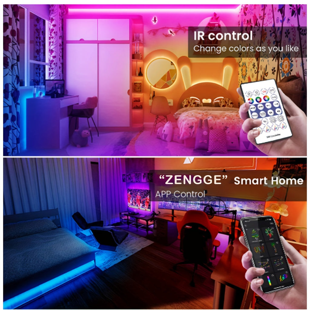 Strong Outdoor/indoor Dual-purpose RGBIC Neon Light Rope - APP/remote Control Dual Control | Suitable for Courtyard Walls, Store Signs, Bedrooms, Game Rooms, and Halloween/Christmas Decorations