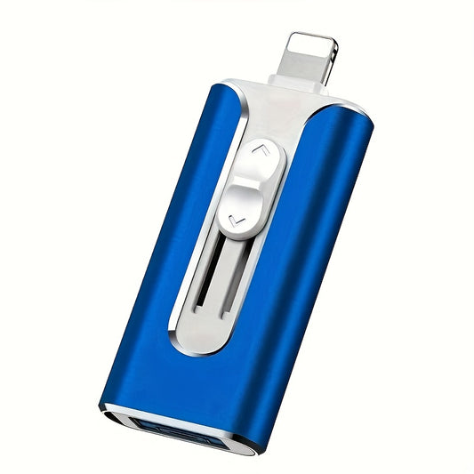 4-in-1 USB 3.0 Flash Drive for iPhone TYPE-C 64GB/128GB/256GB OTG Pen Drive Thumb Drive TYPE-C Memory Stick 4in 1 Micro USB Stick for iPhone iPad IOS Android OTG Type C Computer