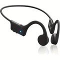 Wireless Open-Ear Bone Conduction Headphones with a Microphone, Offering 12 Hours of Playtime, Ideal for Sports Like Running And Gym Workouts, Available in Black And Blue As a Gift Option