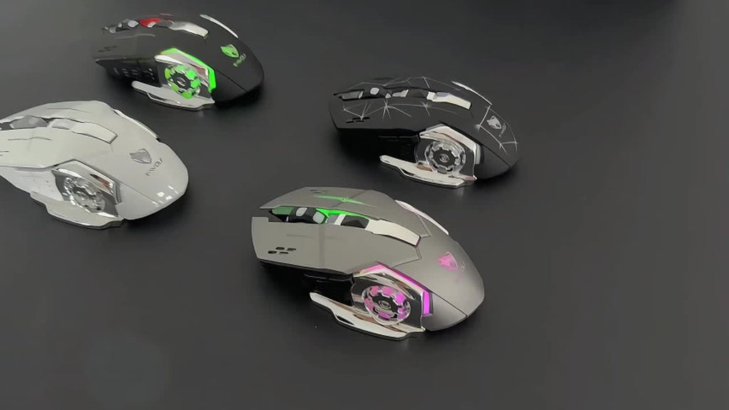RGB Wireless Gaming Mouse, T-WOLF 2.4GHz + Wireless Rechargeable Mouse, Ergonomic Full Size Large Mouse For Long Hours Of Work Gaming And Study, Laptop PC Tablet Computer And Gaming Accessories, Back To School Gift