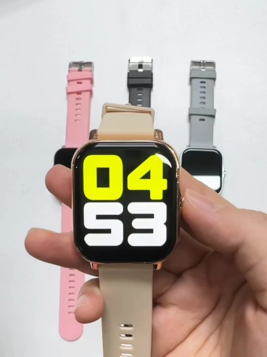 New 1.83-inch Large Dial Full Touch Screen Men's And Women's Smartwatch, with Wireless Calling And Message Reminders, Is A Beautiful Gift for Family And Friends, USB Rechargeable, Weather Notification, Sports Tracker, Pedometer, Multiple Sports Modes