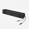 PC Wired Soundbar Speaker, USB Wired Computer Soundbar, Stereo Surround Sound Bar Speaker with Knob Volume Control, No Wireless And Battery, for PC Desktop Laptop Monitor