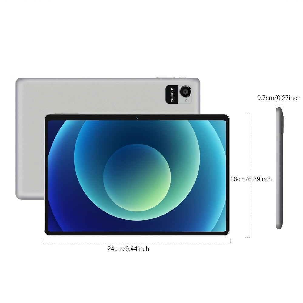CRELANDER W30 2 in 1 Tablet PC Android 15 Tablet, RAM 12GB (4+8GB Expand)+128Gb ROM, with Case, (Keyboard, Mouse, Pen) Can Optional, 2. 4G/5G Wifi, GMS, GPS, Google, Pad, Tablet PC, Tablet, Tablet, Pad
