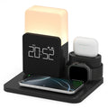 3-In-1 Wireless Charging Alarm Clock for Iphone 15 Wireless Charging Dock for Iphone 12-16 Samsung Bedroom 3 in 1 Charger Alarm Clock Portable Wireless Charging Station with Alarm Clock