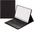 For 11" Tablet Keyboard Case with Multi-Touch Trackpad - Detachable Wireless Keyboard, Auto Sleep/Wake, Smart Folio Cover with Stylus Holder, Light Blue, Tablet Additions | Modern Tablet Case | Durable Tablet Case, Tablet Additions