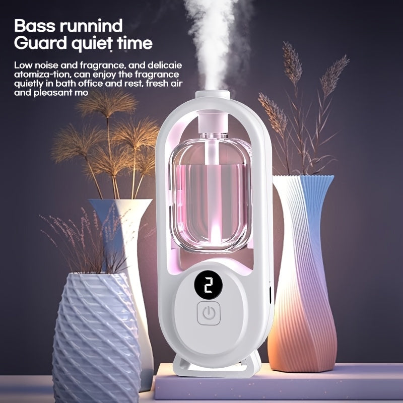 Sonic Technology Aromatherapy Humidifier with 7 Color LED Light - Quiet, USB Powered Mini Essential Oil Diffuser for Bedroom, Office, Cafe & Yoga And Bedroom Deodorization, Timer Setting, Humidifier, 5.07 Oz, SAP