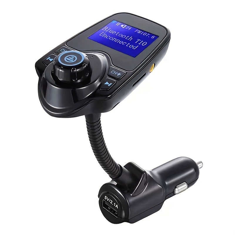 Wireless 5.0 Car Adapter, Hands-Free Receiver, FM Transmitter, Dual USB Charger, Quick Charge, Versatile Wireless Car MP3 Player