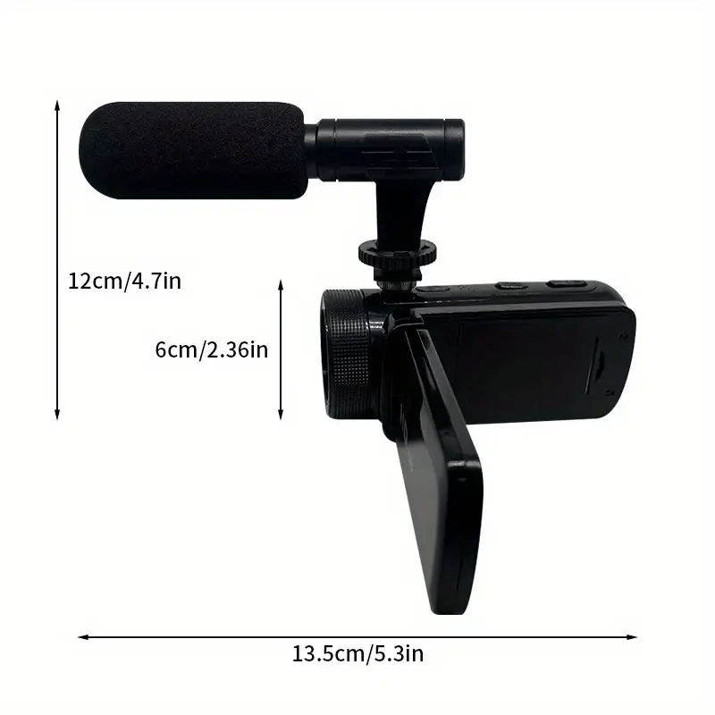 Professional 1080P Digital Camera with Large HD Display, High-Magnification Optical Zoom, Built-in Microphone, CMOS Sens