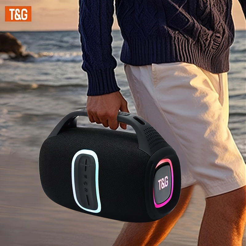 TG674 30W Large Speaker, Outdoor Portable Subwoofer Speaker, Wireless Speakers with Handle, IPX4, Dual Pairing, 3600mAh Battery, Booming Bass. Fro Halloween