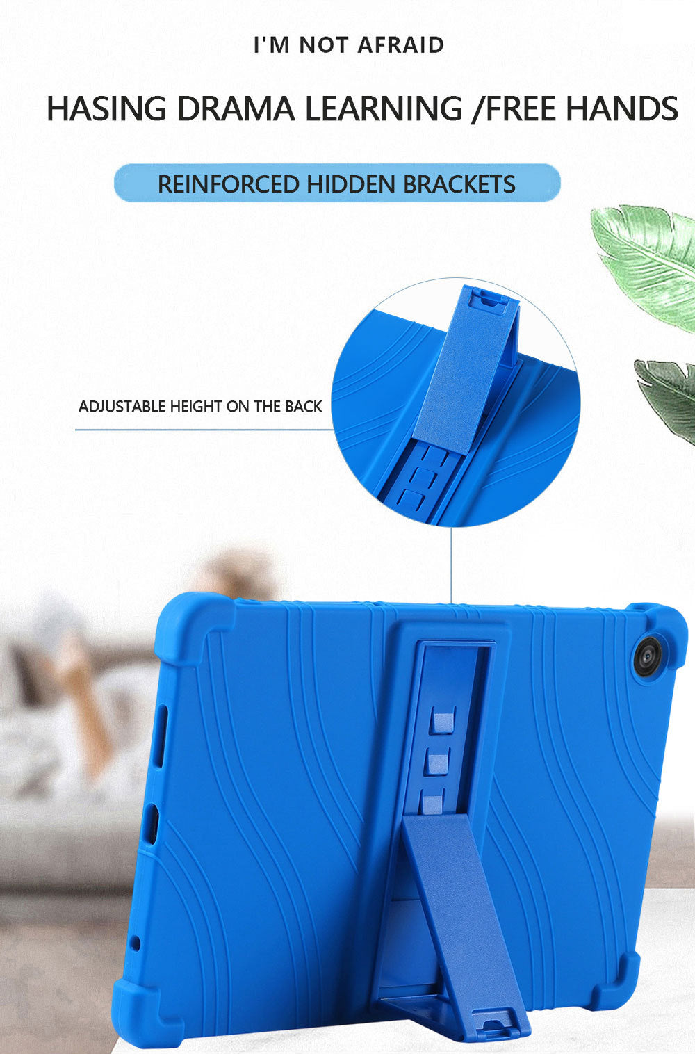 Compatible with T-Mobile Revvl Tab 2 Tablet Case 10.1inch Shockproof Soft Silicone Protective Cover