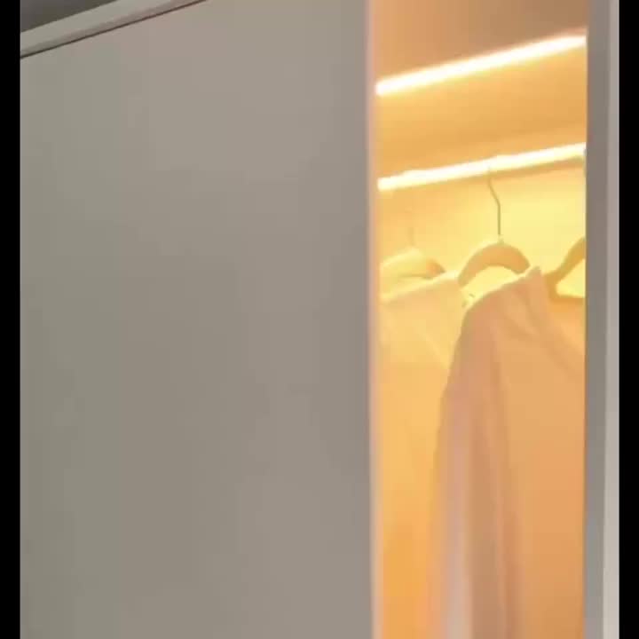12/9/6pcs LED Motion Sensor Smart Cabinet Lights, USB Rechargeable, 3 Adjustable Modes, Wireless Night Light for Bedroom, Staircase, Kitchen, Intelligent Offices Piano Room & Dance Studio, Bedside Reading Lights, Lights for Cabinets