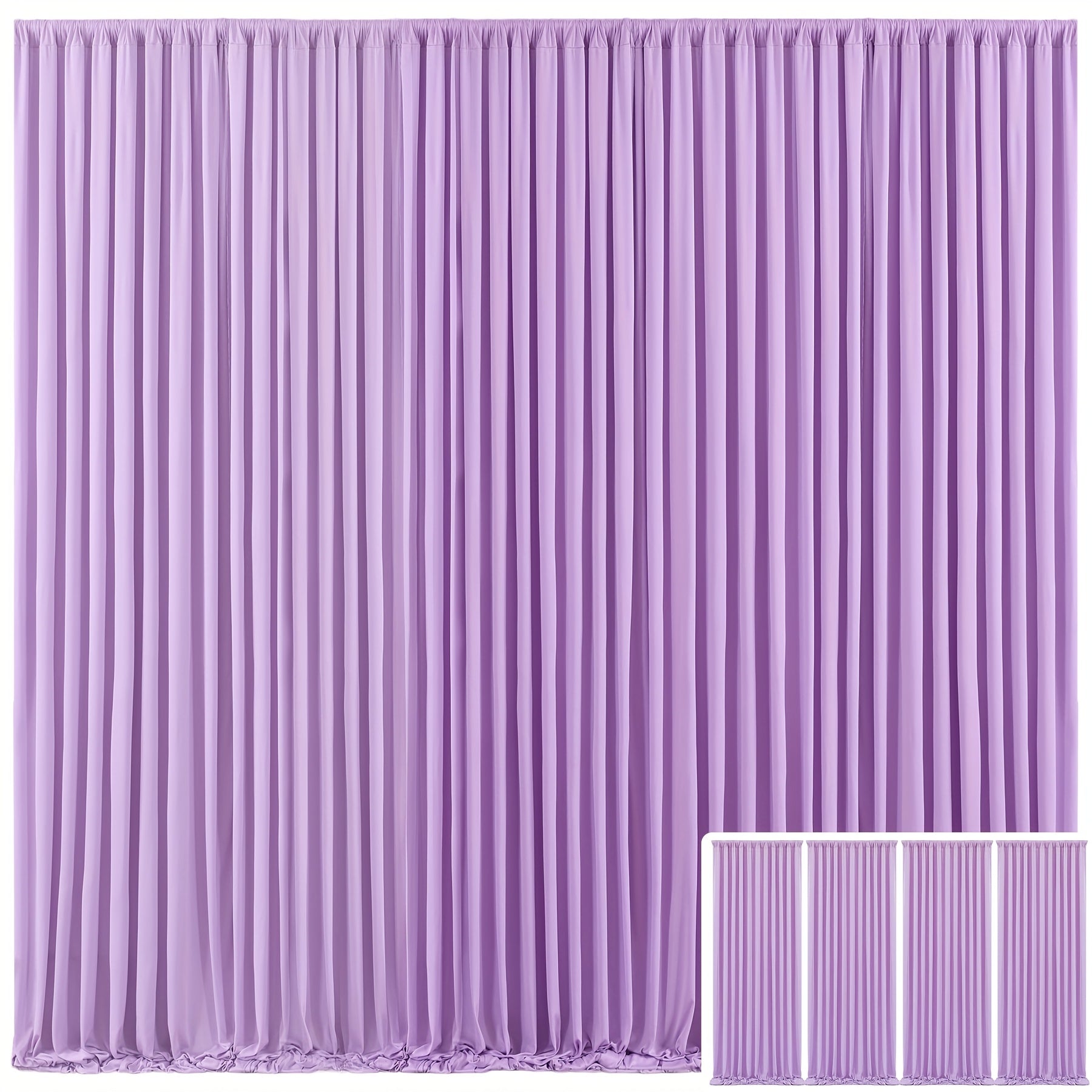 4pcs Of High-end And Elegant Party Decoration Backdrop Cloth, Wear-resistant, Wrinkle-resistant, Soft And Smooth, Non-transparent Party Decoration Backdrop Curtains, Suitable for Wedding, Birthday, Christening And Other Party Activities.