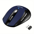 Computer Mouse, Wireless Mouse, Office Mouse, Portable Mouse, Laptop Mouse, USB Interface, Plug And Play, Ergonomic, with Wireless 2.4G Receiver, 6 Buttons, Shortcut Keys On The Left Side, 1200/1400/1600 Three-gear DPI Switching