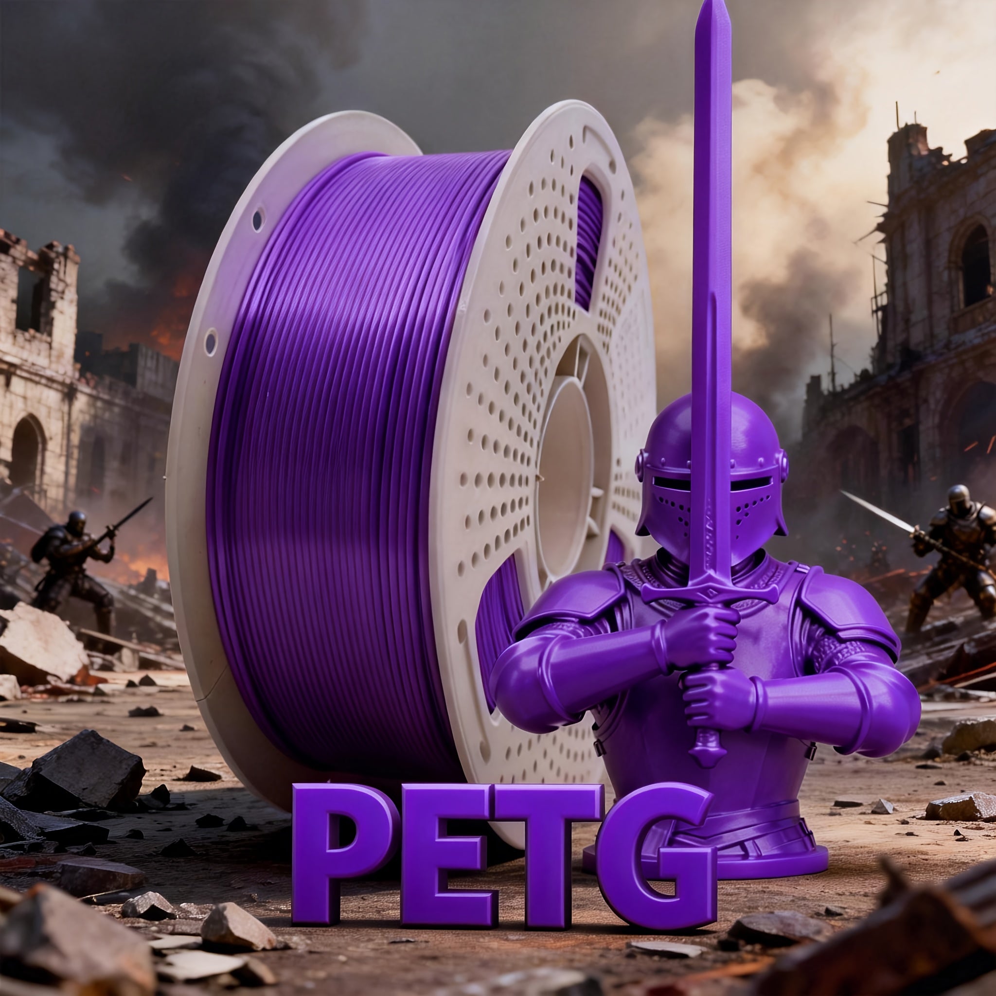 1000g3D Printer PETG Filament 1.75mm, 1kg (2.2 Pounds), Suitable for Most FDM 3D Printers, High-toughness 3D Printer Consumables, Dimensional Accuracy +/- 0.03mm, Vacuum-packed, Smooth Printing, Suitable for Hobbyists And Beginners