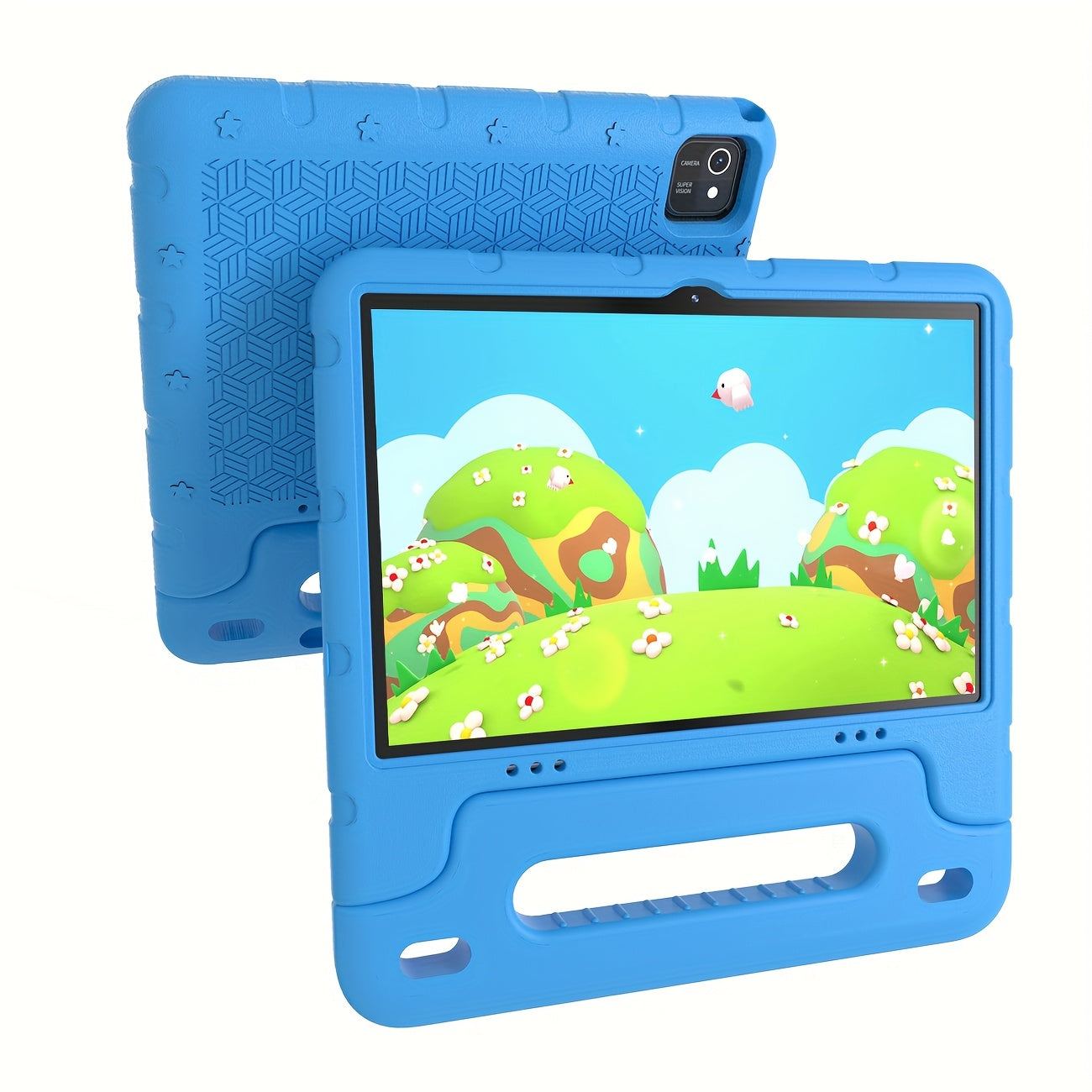 10.1-Inch Tablet, Android 13 with Quad-Core Processor, 6+2+4GB RAM 64GB ROM Expandable to 1TB, 1280x800 HD IPS Screen 2MP+8MP Dual Cameras 6000mAh Large Battery, GPS & WiFi, Parental Control Education Reading Entertainment Gaming Streaming, New 2025