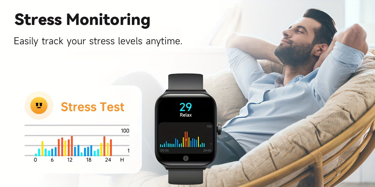 FAWEIO Smart Watch For Men Women With Alexa Built-in, 1.95" Smartwatch With Wireless Call, 100+ Sport Modes, Fitness Activity Tracker Pedometer, For IPhone & Android, Birthday Gifts, Mother'S Day Gift