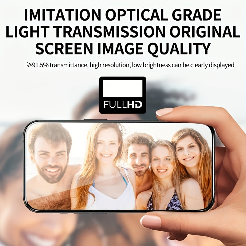 A Pack Of 5 Ultra-High-Definition Tempered Glass Screen Protectors, for iPhone 17 Pro Max/16 Pro Max/15 Pro Max 17 Air 17 16 16E 15 14 13 12 11 Plus Xs Max X, Easy to Apply, 9H+ Tempered Glass Film, Fingerprint Resistant