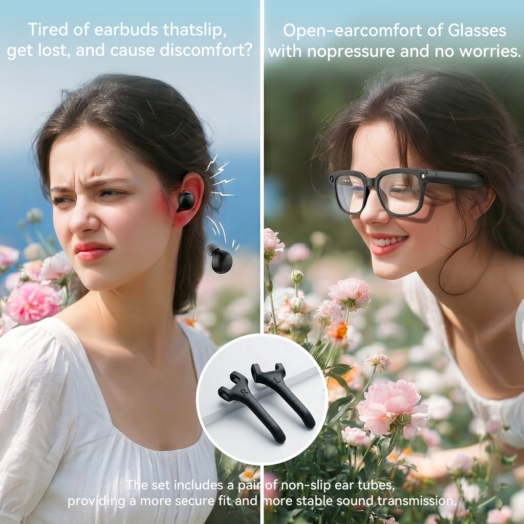Smart Camera Glasses, 8MP HD Video Recording Glasses (with Audio Function), Wireless Camera With Photochromic Lenses, Real-time Translation, Voice Assistant, Object Recognition, Hands-free Music And Calls.