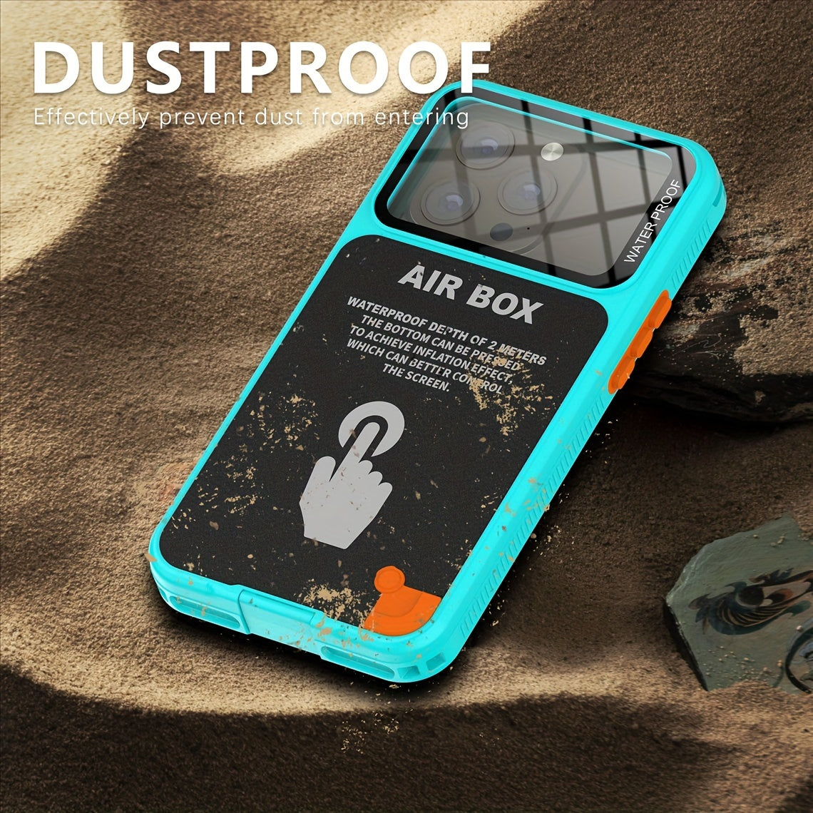 Phone Case - Outdoor Sports Swimming Surfing Underwater Photography Multifunctional 360-Degree Fully Enclosed Universal Shockproof And Dustproof IP68 Phone Case Suitable for Iphone 16/15/15 Pro/14/14 Pro/13/13 Pro/12/12 Pro