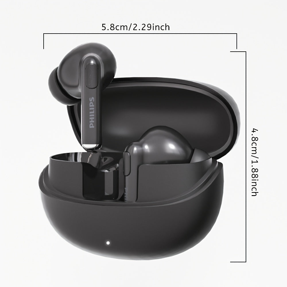 PHILIPS Wireless Earbuds - Wireless Headphones Condenser Microphone, USB-C Charging, For Android Phones, Portable Headphones Modern Headphone Design, Perfect Tech Gift For Birthday Christmas Halloween Easter New Year