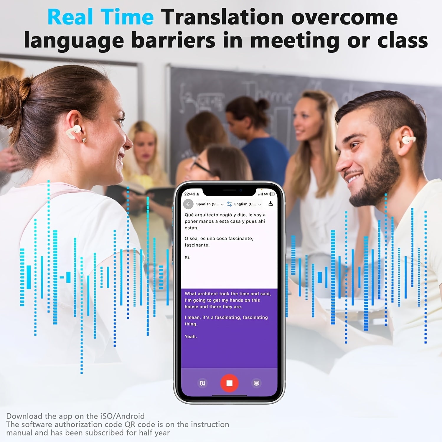 Ear-clip Wireless Earpuds, Open-Ear Wireless Headphones, Low-latency HD Calls, Comfortable And Stable To Wear, Suitable For Small Ears And Glasses Wearers, Choose Between Clip-on Wireless Earphones And Translation Earphones; Wireless Version 5.4