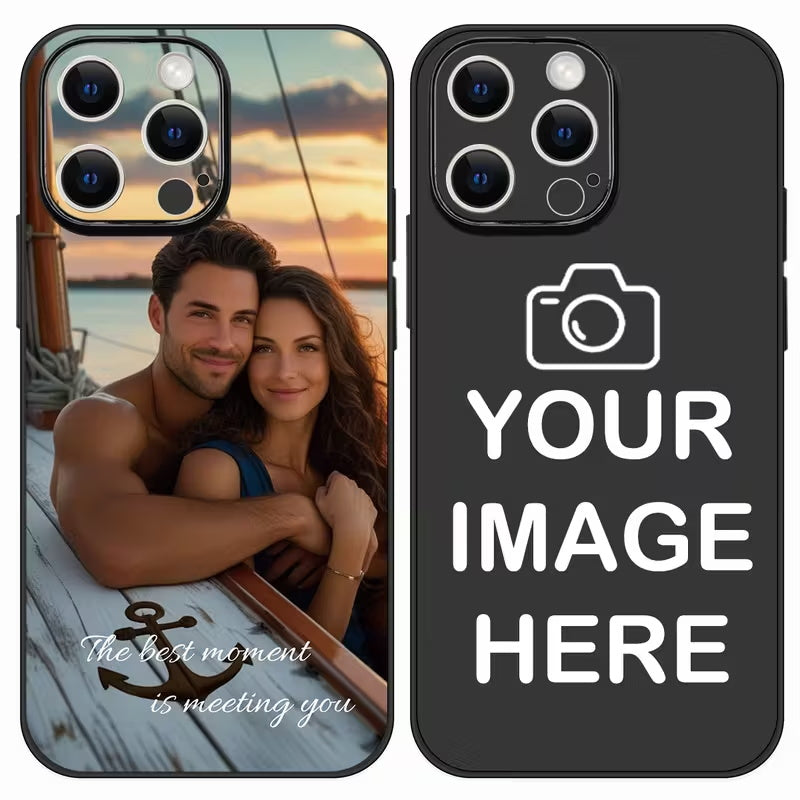 Phone Case: Custom Phone Case - Personalized Case for iPhone 17/ 16/ 15/ 14/ 13/ 12/11 Pro Max/ Pro/ Plus, Minimalist & Stylish, Durable, Perfect Creative Gift for Birthdays, Anniversaries, Valentine's Day, Weddings, Halloween, Christmas.