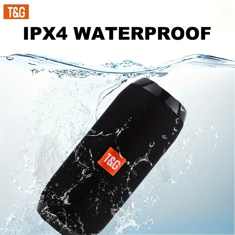 TG117 Portable Wireless Speaker, IPX4, TWS Stereo, Compatible With FM TF USB Insertion Card, Connected To Phone/tablet/TV, Wireless Portable Audio, Electronic Products, Birthday Party Gifts, Thanksgiving, Christmas Gifts