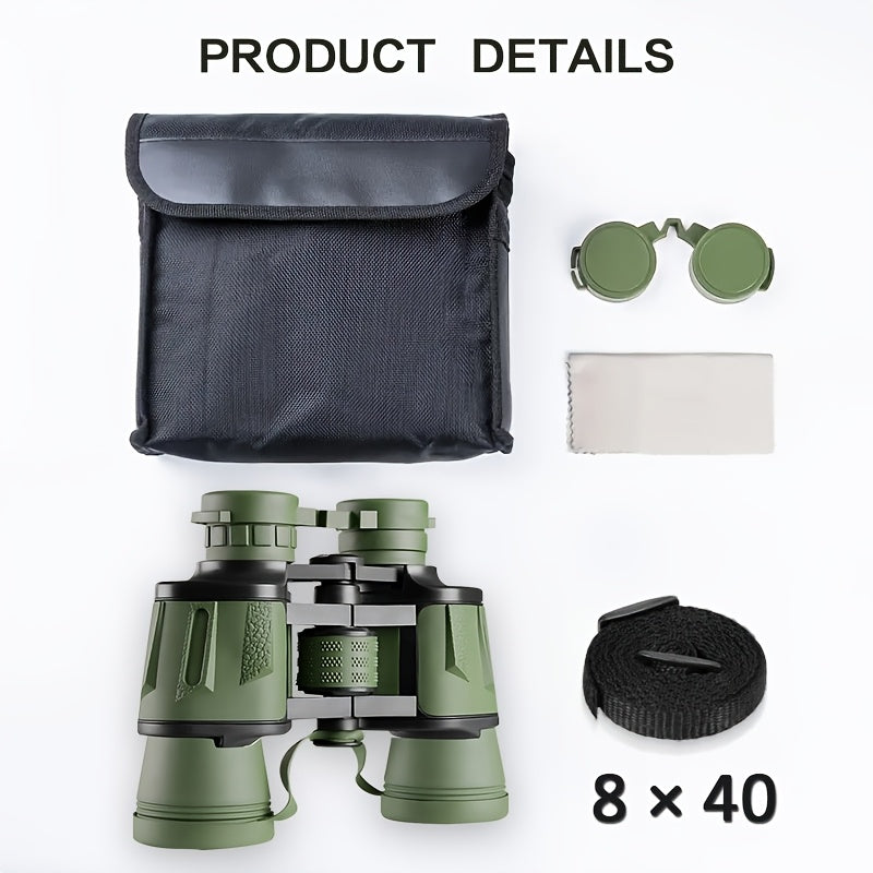 8x40 Binoculars For Adults High Powered Binoculars For Bird Watching Hunting Hiking Concert Travel Theater With Prism FMC Lens For Father'S Day