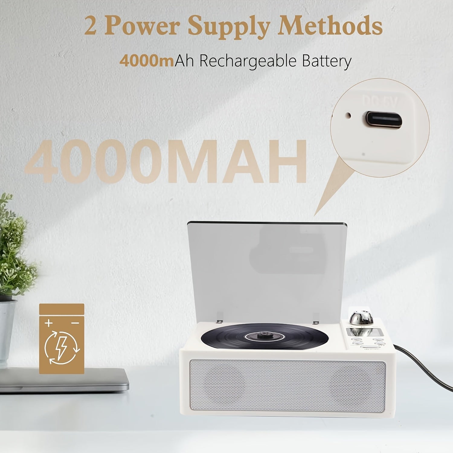 Multifunctional CD Player with Dual Stereo Speakers | USB Player, AUX Input, FM Radio, Type C Charging, LED Display, Remote Control, BT Receiver, Stereo Earphone Jack - M-AMAZUP