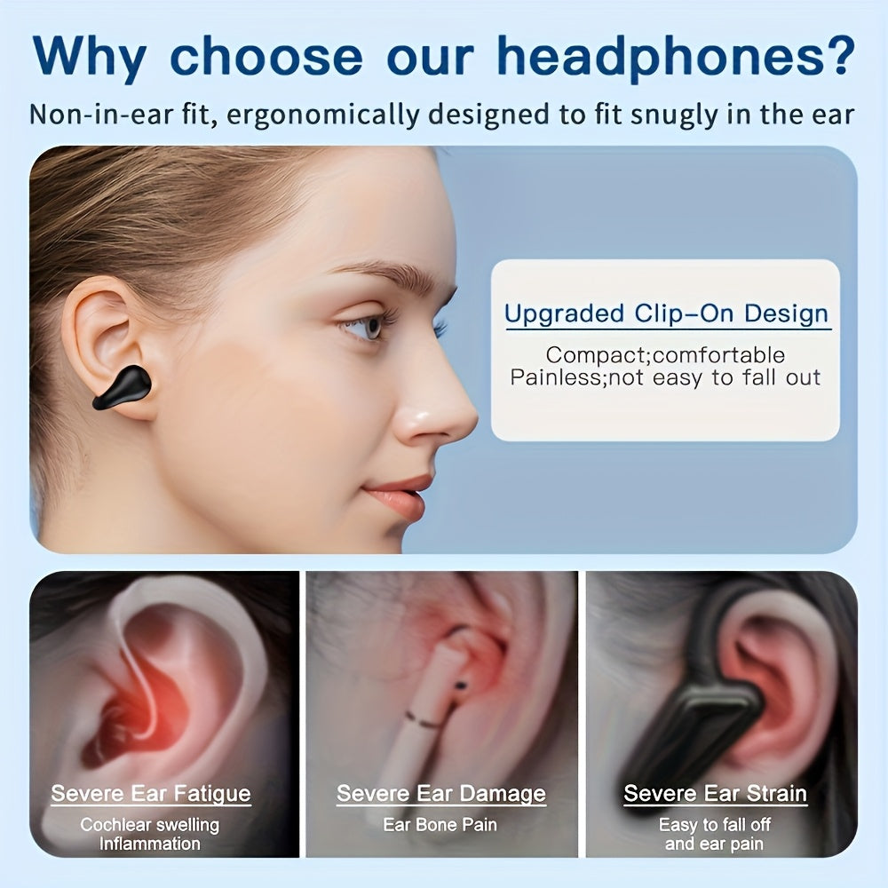 Truly Open Wireless Earphones (Wireless 5.4 TWS), Experience 360° Ambient Awareness & All-day Comfort, Secure Open-ear Fit For Sports/fitness, Advanced ENC Delivers Crystal-clear Calls, Intuitive Touch Control
