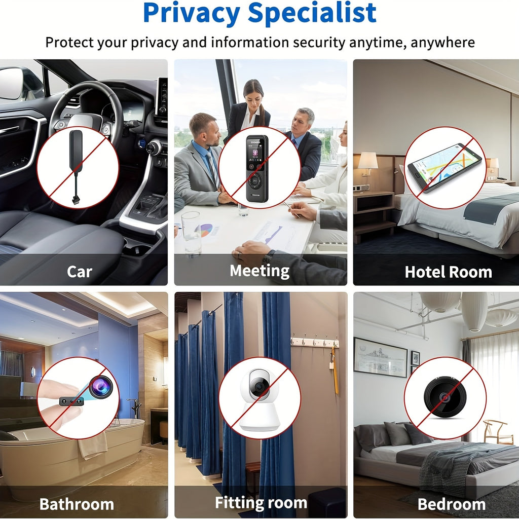 2026 Latest Hidden Camera Detectors With OLED Screen, Anti Spy Detector, Bug Camera Detectors, Car Hidden Detector, Infrared Detector, RF Detector, Anti Eavesdropping, Finder Device, Anti Tracking For Travel, Office, Hotel