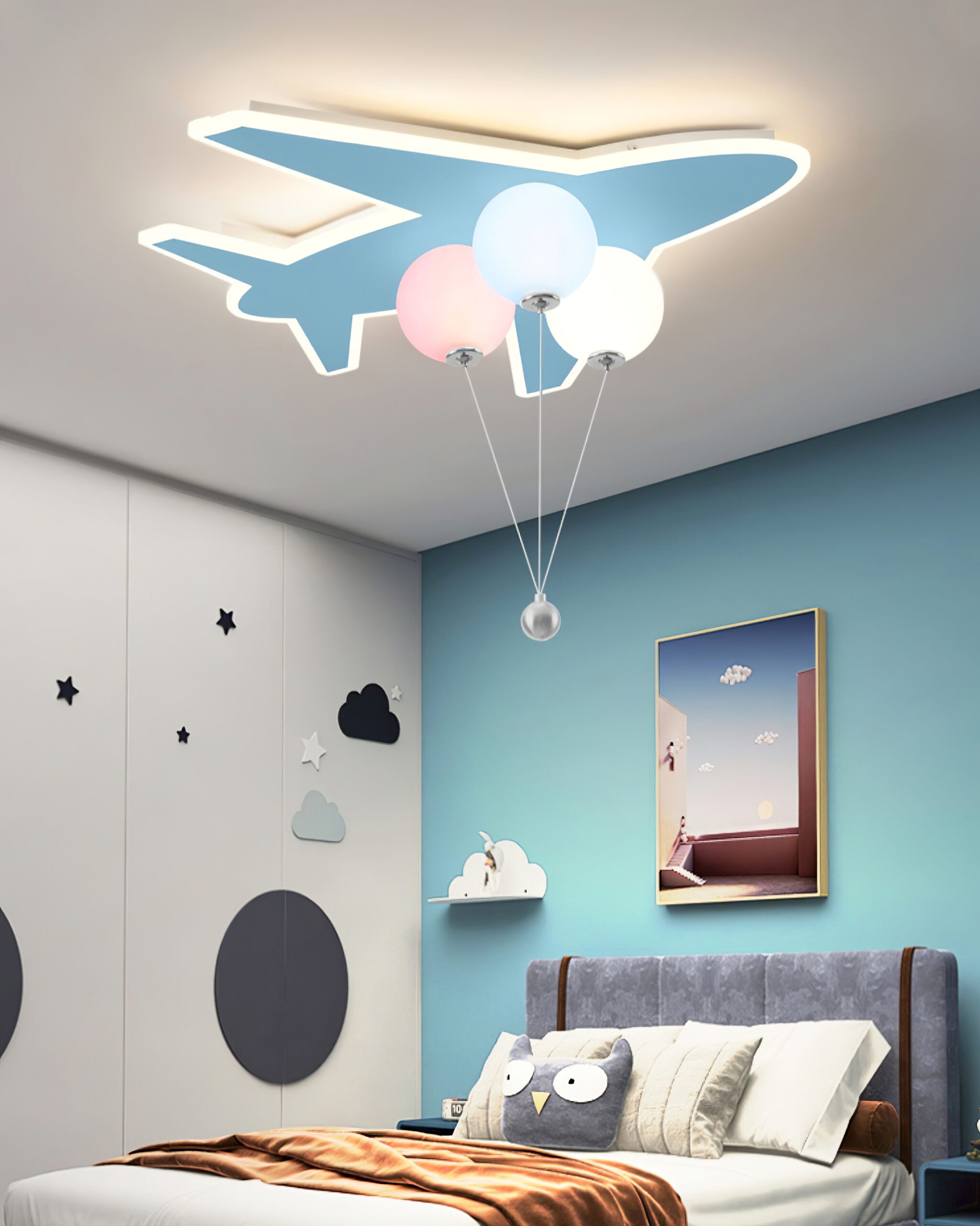 Airplane Balloon Ceiling Lamp