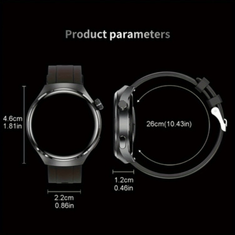 [Valentine's Day Gifts]2026Round Screen Fitness Tracker Watch | Comfortable to Wear | Running/ Cycling/ Walking Modes | Step Counter | Music Control