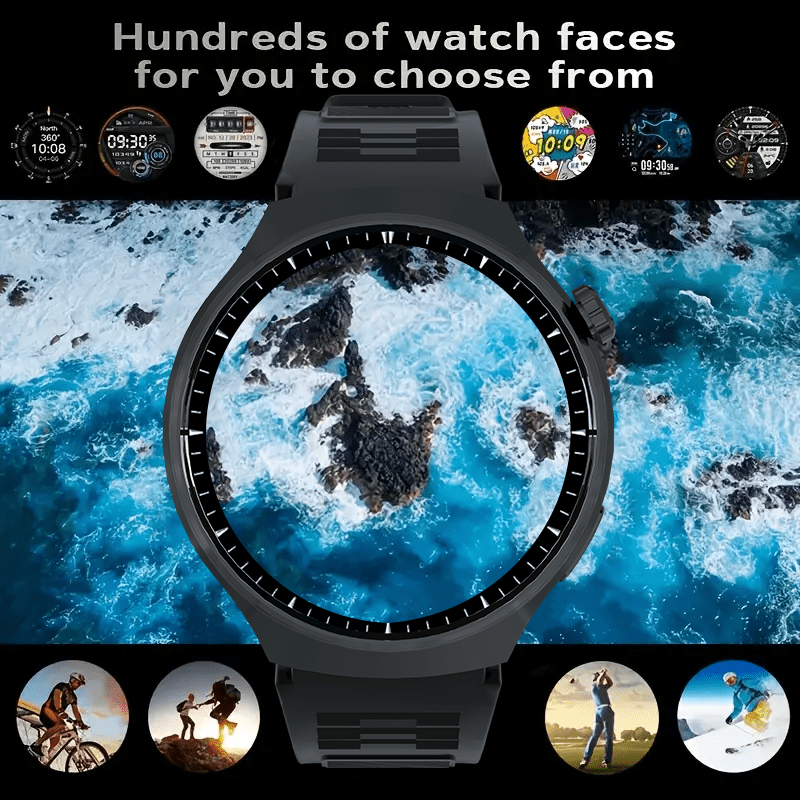 [Valentine's Day Gifts]2026Round Screen Fitness Tracker Watch | Comfortable to Wear | Running/ Cycling/ Walking Modes | Step Counter | Music Control