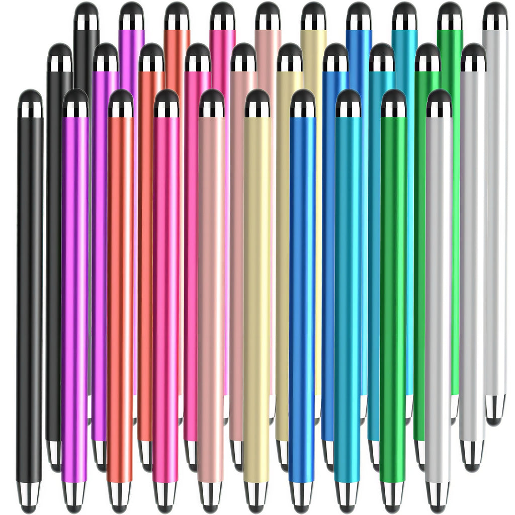 [Universal Stylus Pen] 2in 1 Universal Stylus Pen for iPad for iPhone Android Phone for Galaxy Tablets Laptops Chromebook All Touch Screens(30 Stylus+60Tips)