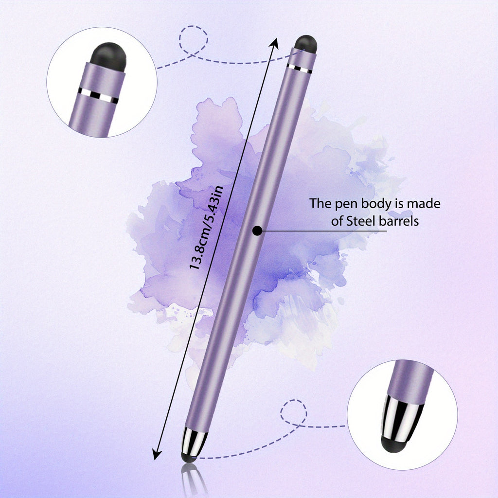 2in 1 Stylus Pen Set for Touch Screens - High Precision And Sensitivity - Compatible with iPhone iPad Android-5 Pens with 10 Extra TipsGreat Value Set, Father's Day Gift Idea