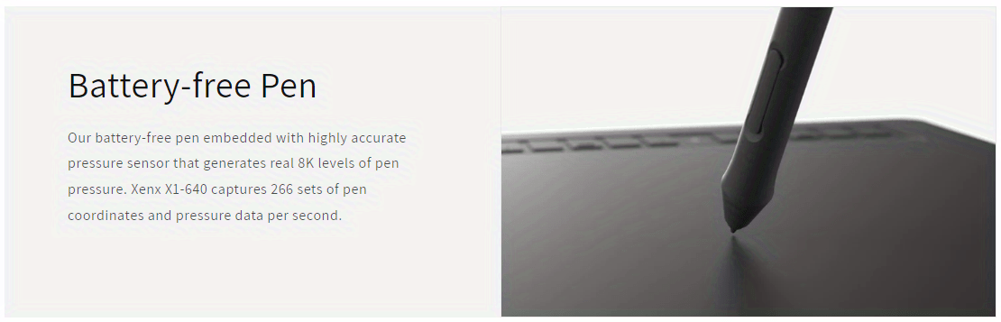 XENX P3-1060B Graphic Drawing Tablet, Featuring a Large 10 X 6.22 Inch Surface, Comes with 10 Hotkeys, a Passive And Battery-Free Stylus, And Offers 8192 Pressure Sensitivity Levels. It Is Compatible with Mac, Windows Pcs, And Android