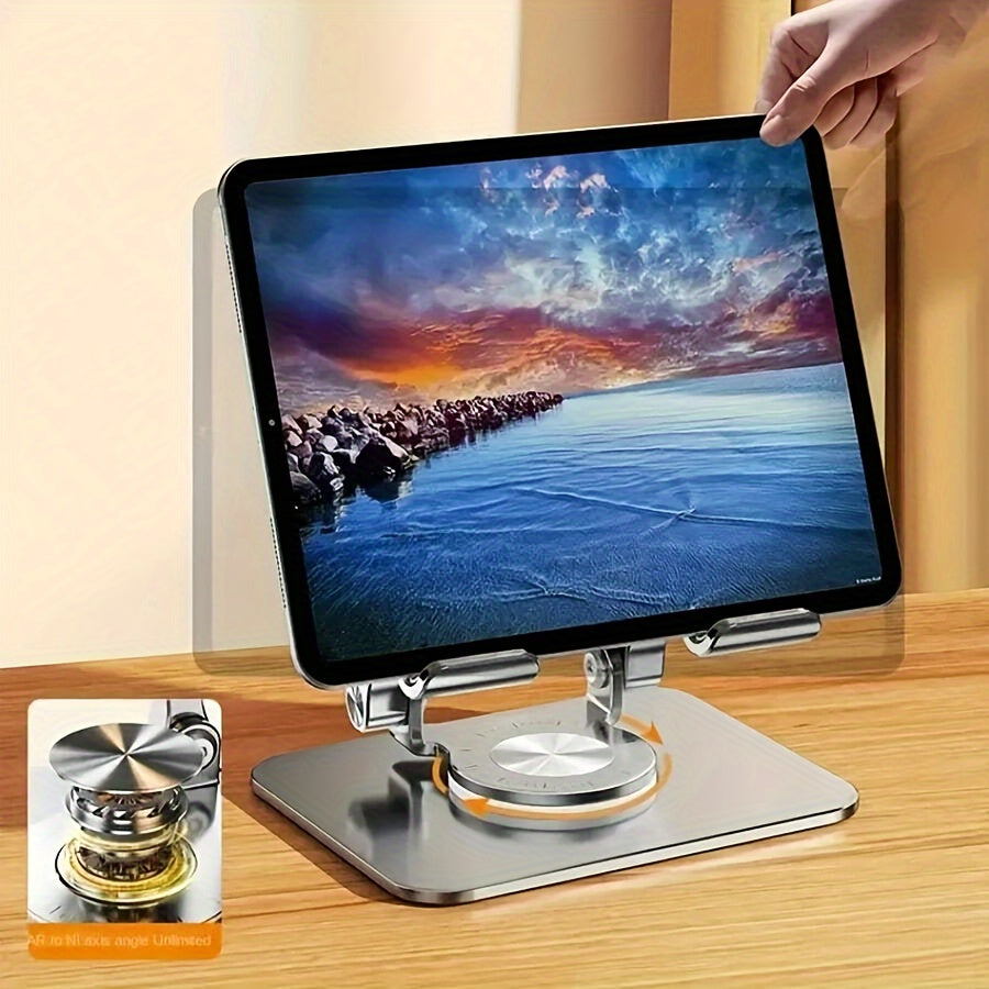 360 degree rotating desktop stand for tablet stand, frame foldable stand for iPad