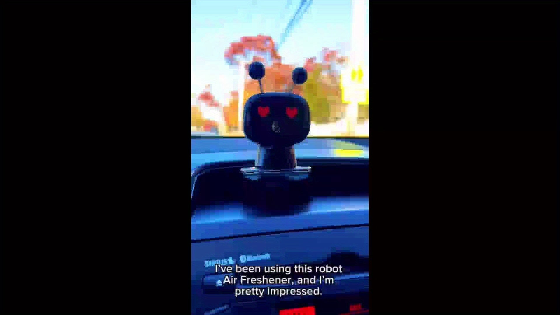 [USB Charging, Intelligent] Robot Smart Car Air Freshener, USB Charging, Four Concentration Levels, Intelligent Fragrance Spraying With Car Start And Stop, AI Expression Changes Flexibly, Adding A Sense Of Technology To The Car, It Is A Must-Have Item For