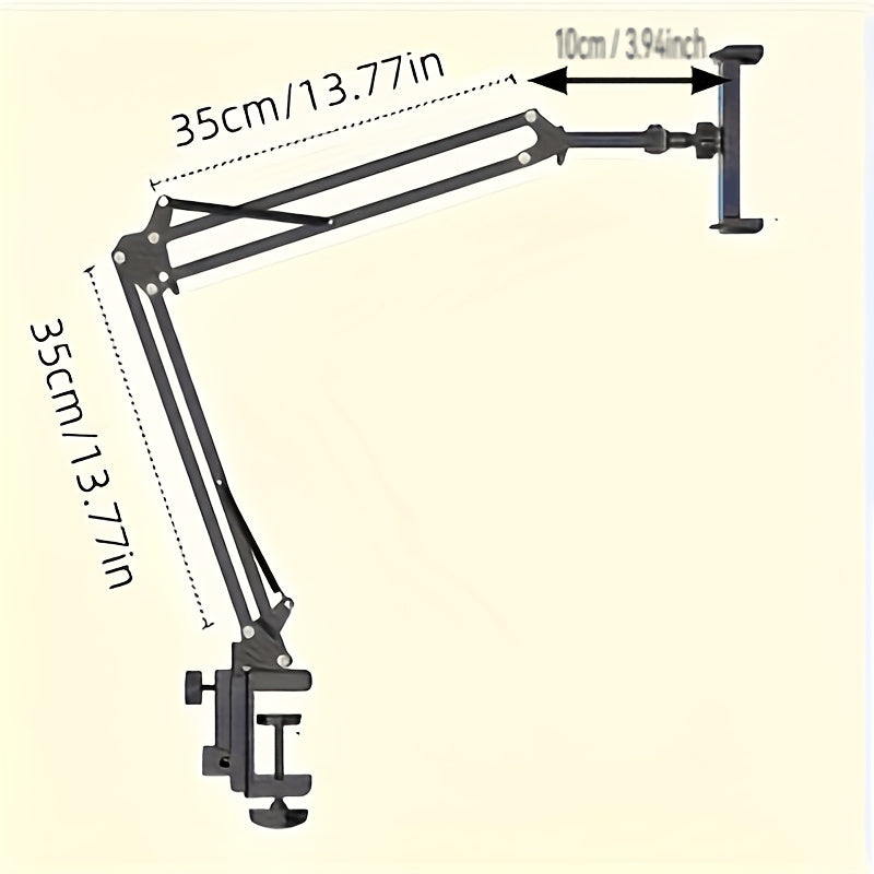 [Tablet & Phone Stand] Extended Desktop Stand, Long Arm Tablet Stand, Bedside Tabletop Stand, Suitable for Ipad, Smartphone Holder, Lazy Phone Holder, Bedside Stand, Mechanical Cantilever Stand
