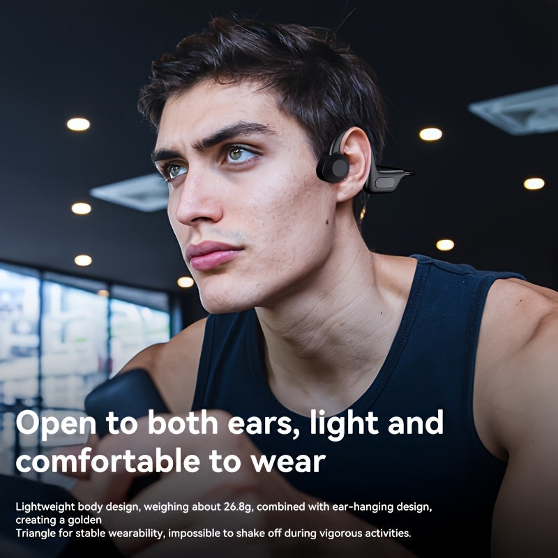 Mosyxe Air Conducted Earphones - Open Wireless Headphones with Enhanced Audio, Noise Cancelling Microphone, Seamless Pairing, Suitable for Sports Enthusiasts - Perfect for Running, Cycling, And Hiking Adventures