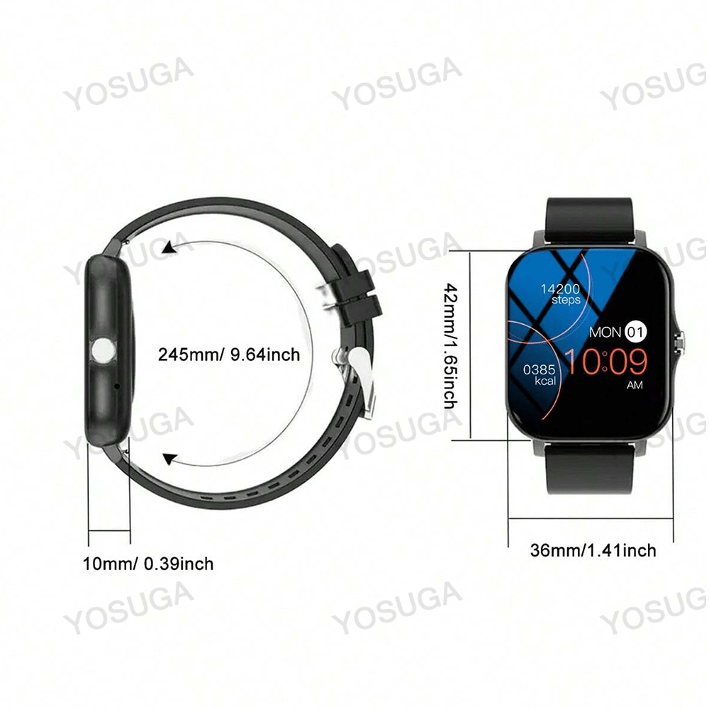 1.83'' Smart Watch - Wireless Calling Unisex Multiple Sports Modes, Alarm Clock, Pedometer, Compatible for Ios And Android Phones, Ideal Gift for Friends