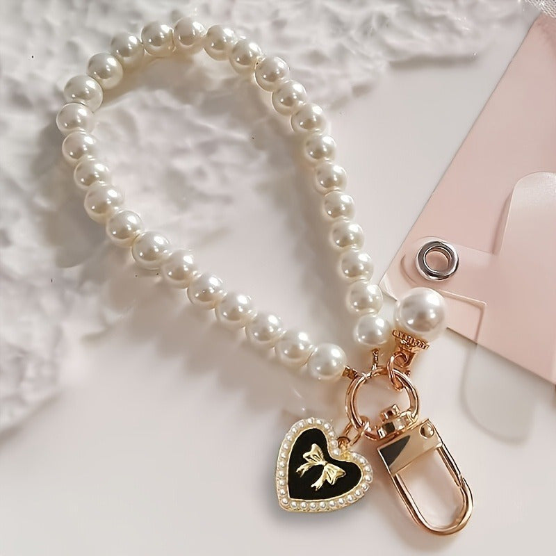 Elegant Butterfly Accessory Set | Phone Lanyard; Beaded Bracelet | Keychain Pendant, Keychain Accessory, Handsfree Hanging, Decorative Charm, Stylish Keychain, Durable Beads, Highquality Charm, Charm Bracelet, Beaded Keyring